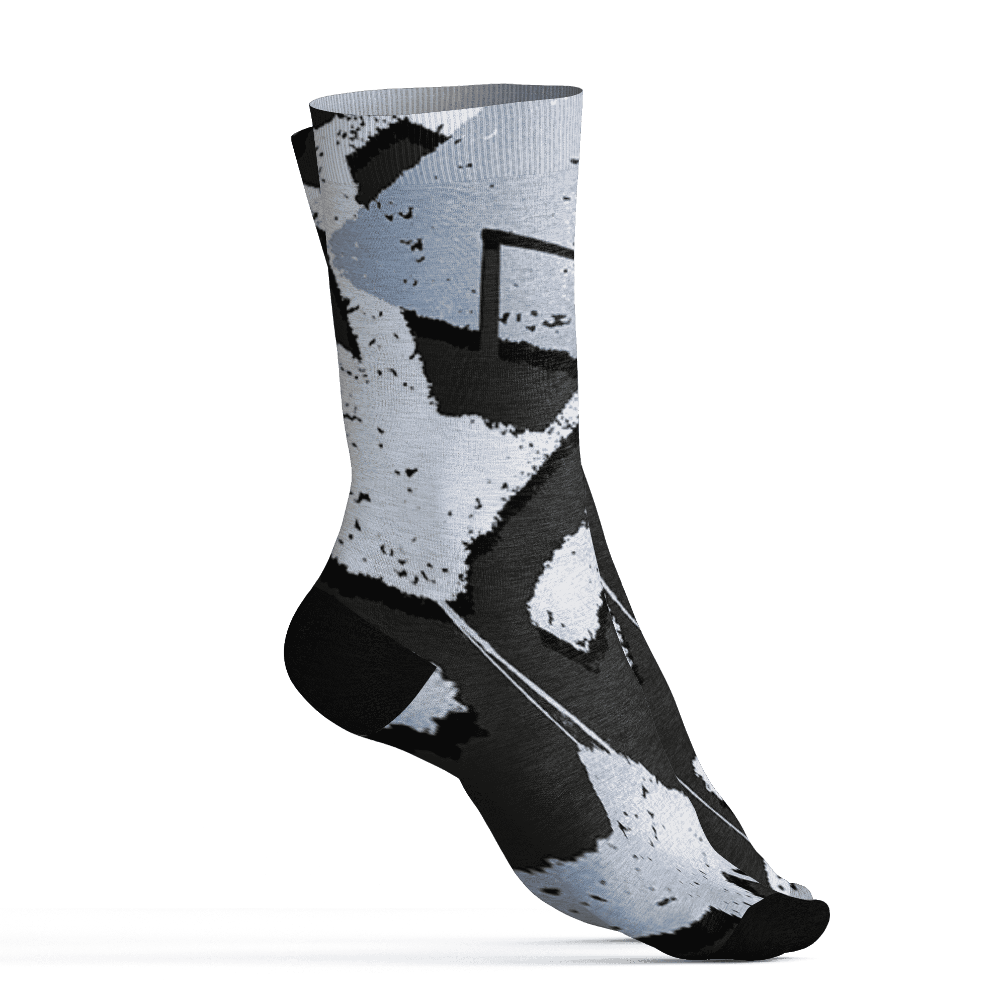 Low Space Jamz 11s Socks Match Built Different 3D All-Over Print Broken - NastyJamz
