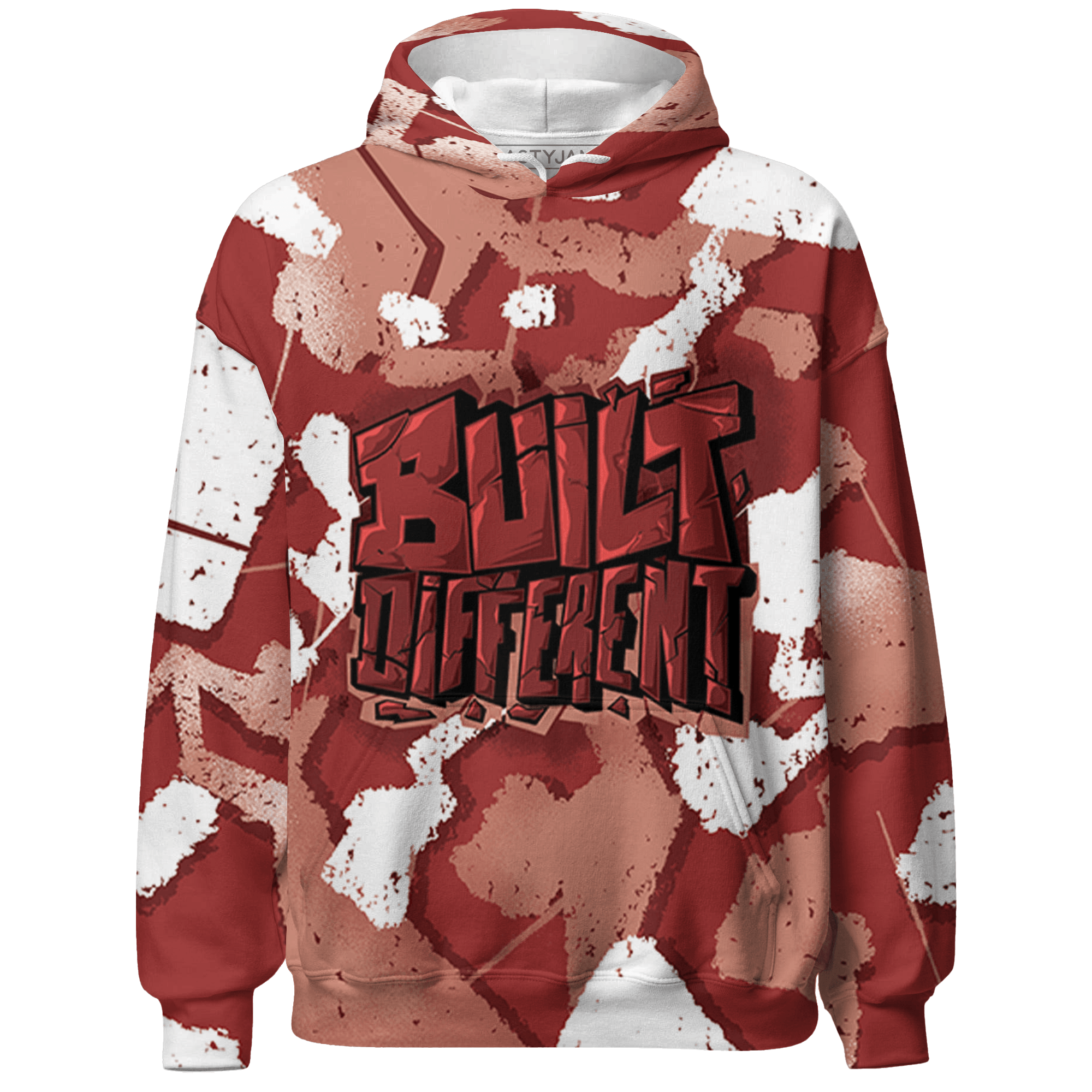 Dune Red 13s Hoodie Match Built Different 3D All-Over Print Broken - NastyJamz