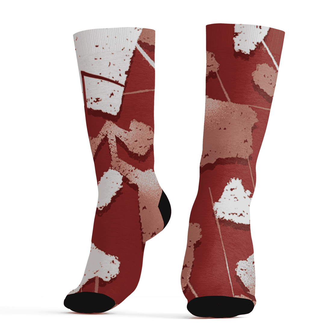 Dune Red 13s Socks Match Built Different 3D All-Over Print Broken - NastyJamz