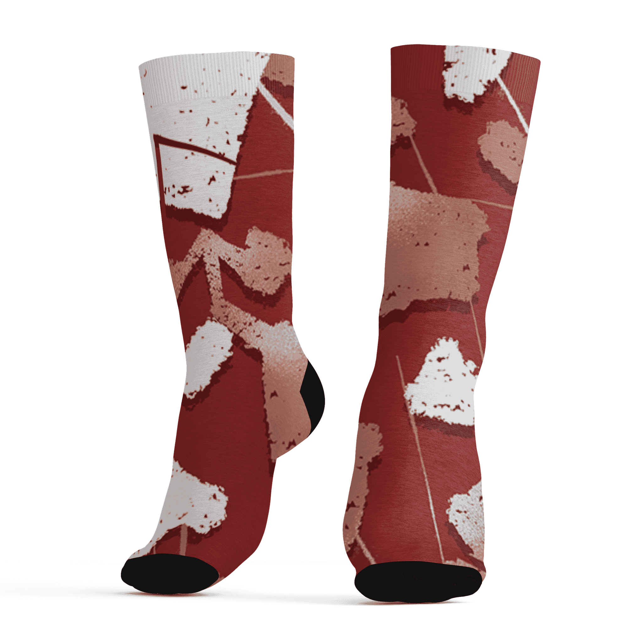 Dune Red 13s Socks Match Built Different 3D All-Over Print Broken - NastyJamz