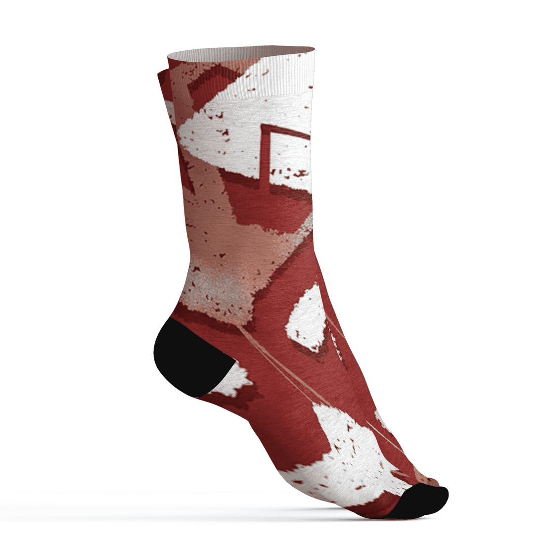 Dune Red 13s Socks Match Built Different 3D All-Over Print Broken - NastyJamz