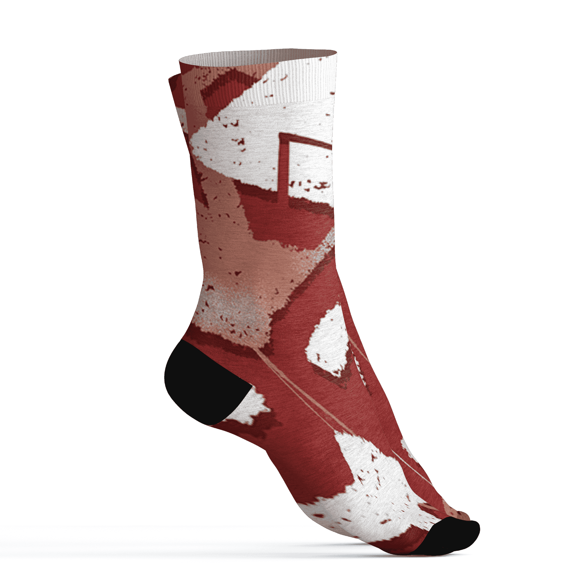 Dune Red 13s Socks Match Built Different 3D All-Over Print Broken - NastyJamz