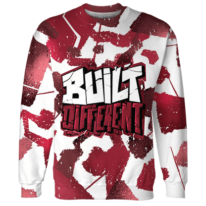 High 85 Metallic Burgundy 1s Sweatshirt Match Built Different 3D All-Over Print Broken - NastyJamz