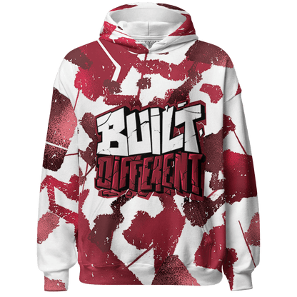 High 85 Metallic Burgundy 1s Hoodie Match Built Different 3D All-Over Print Broken - NastyJamz
