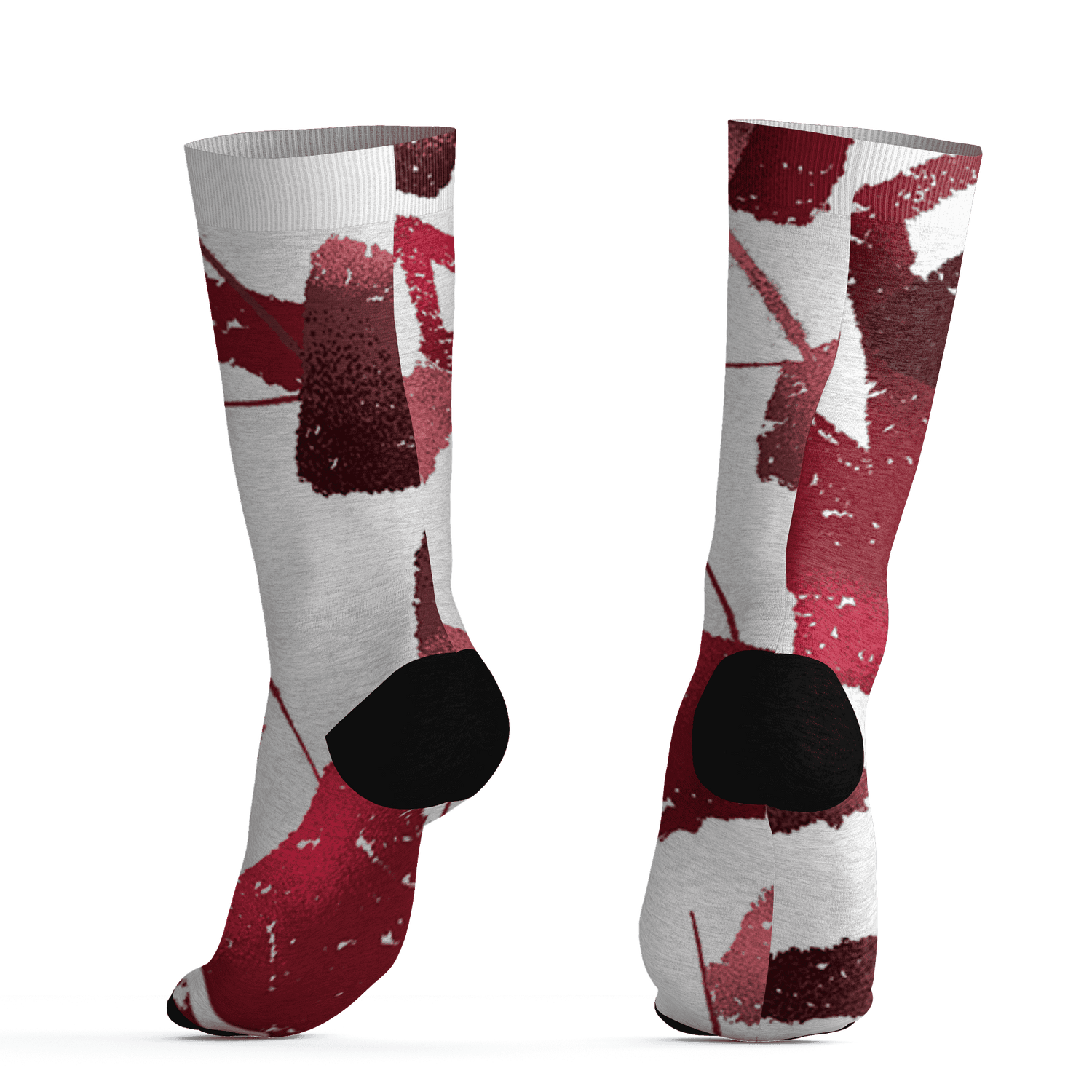 High 85 Metallic Burgundy 1s Socks Match Built Different 3D All-Over Print Broken - NastyJamz