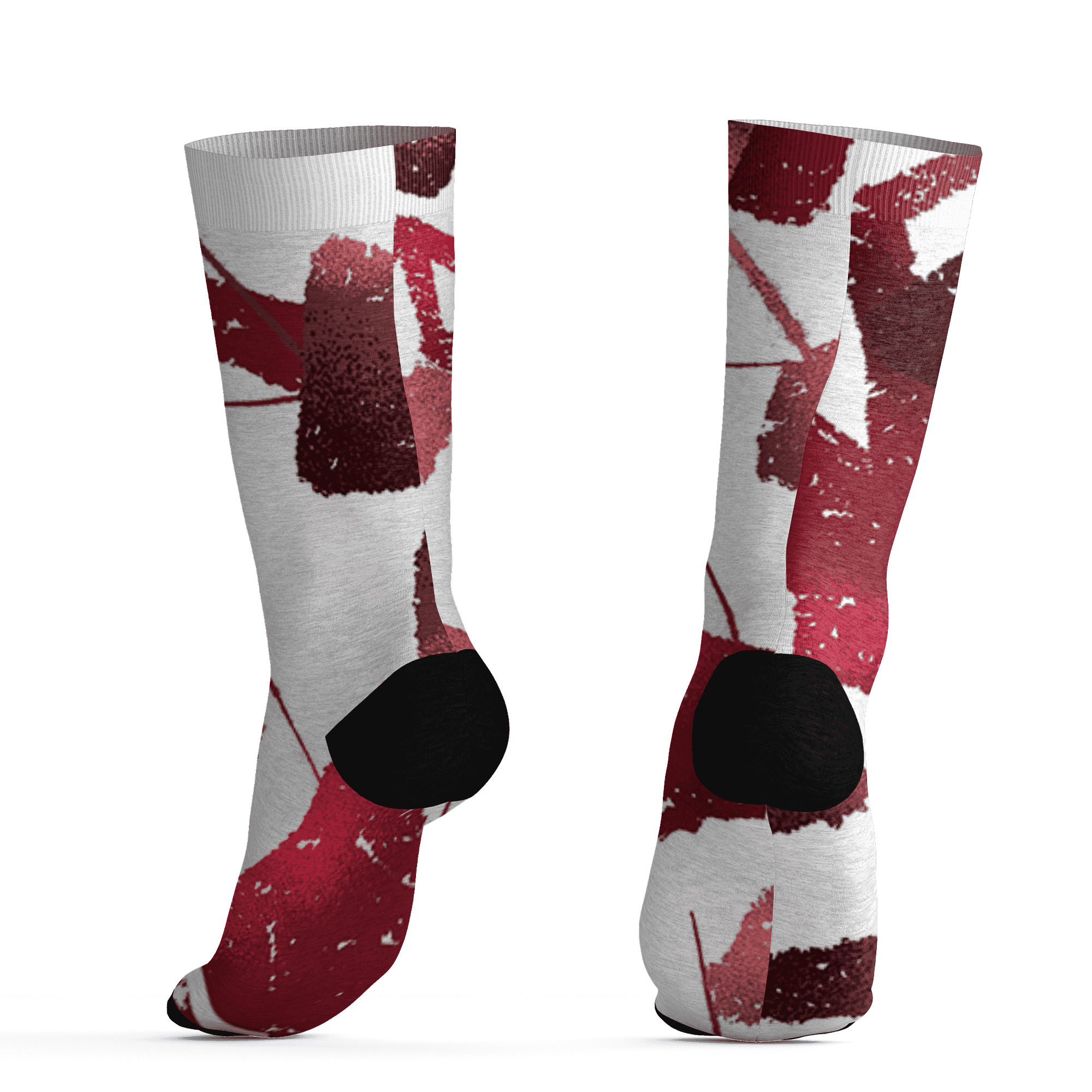 High 85 Metallic Burgundy 1s Socks Match Built Different 3D All-Over Print Broken - NastyJamz