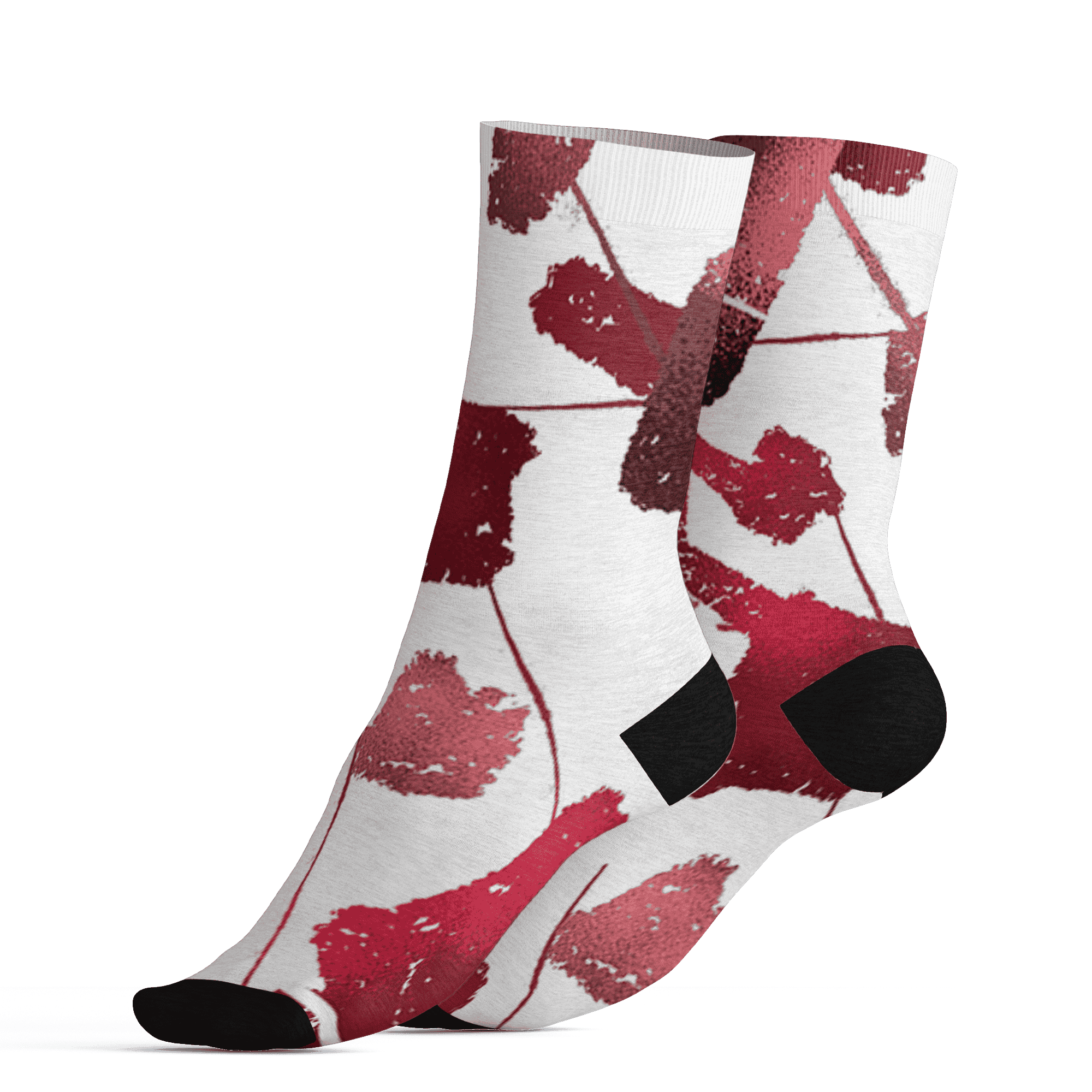 High 85 Metallic Burgundy 1s Socks Match Built Different 3D All-Over Print Broken - NastyJamz