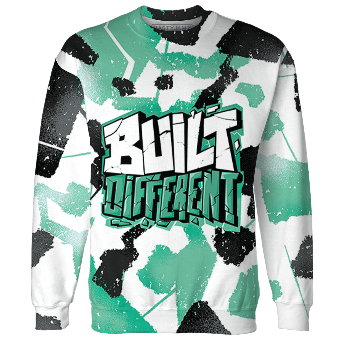 High OG Green Glow 1s Hoodie Match Built Different 3D All-Over Print - NastyJamz