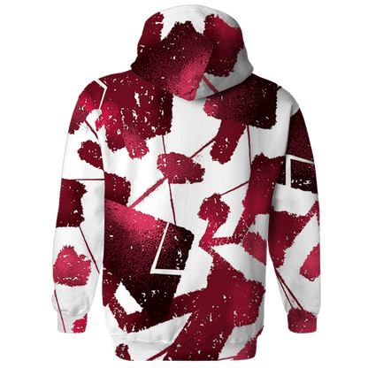 High White Team Red 1s Hoodie Match Built Different 3D All-Over Print Broken - NastyJamz