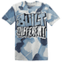 Mid Diffused Blue Grey 1s T Shirt Match Built Different 3D All-Over Print Broken - NastyJamz