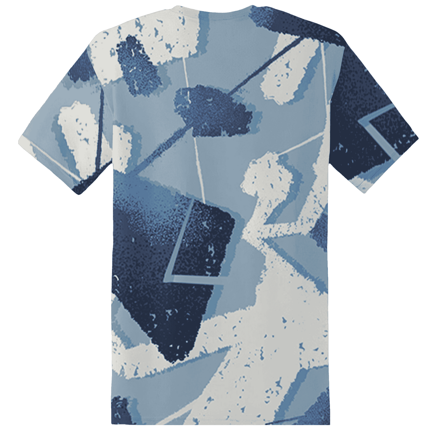 Mid Diffused Blue Grey 1s T Shirt Match Built Different 3D All-Over Print Broken - NastyJamz