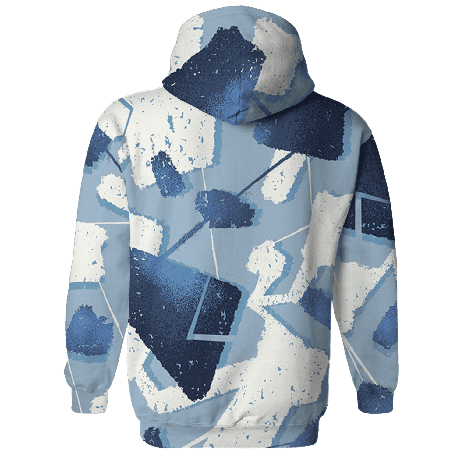 Mid Diffused Blue Grey 1s Hoodie Match Built Different 3D All-Over Print Broken - NastyJamz