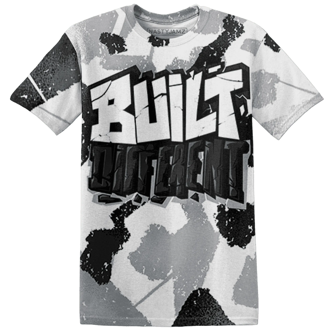 Wolf-Grey-1s-T-Shirt-Match-Built-Different-3D-Broken