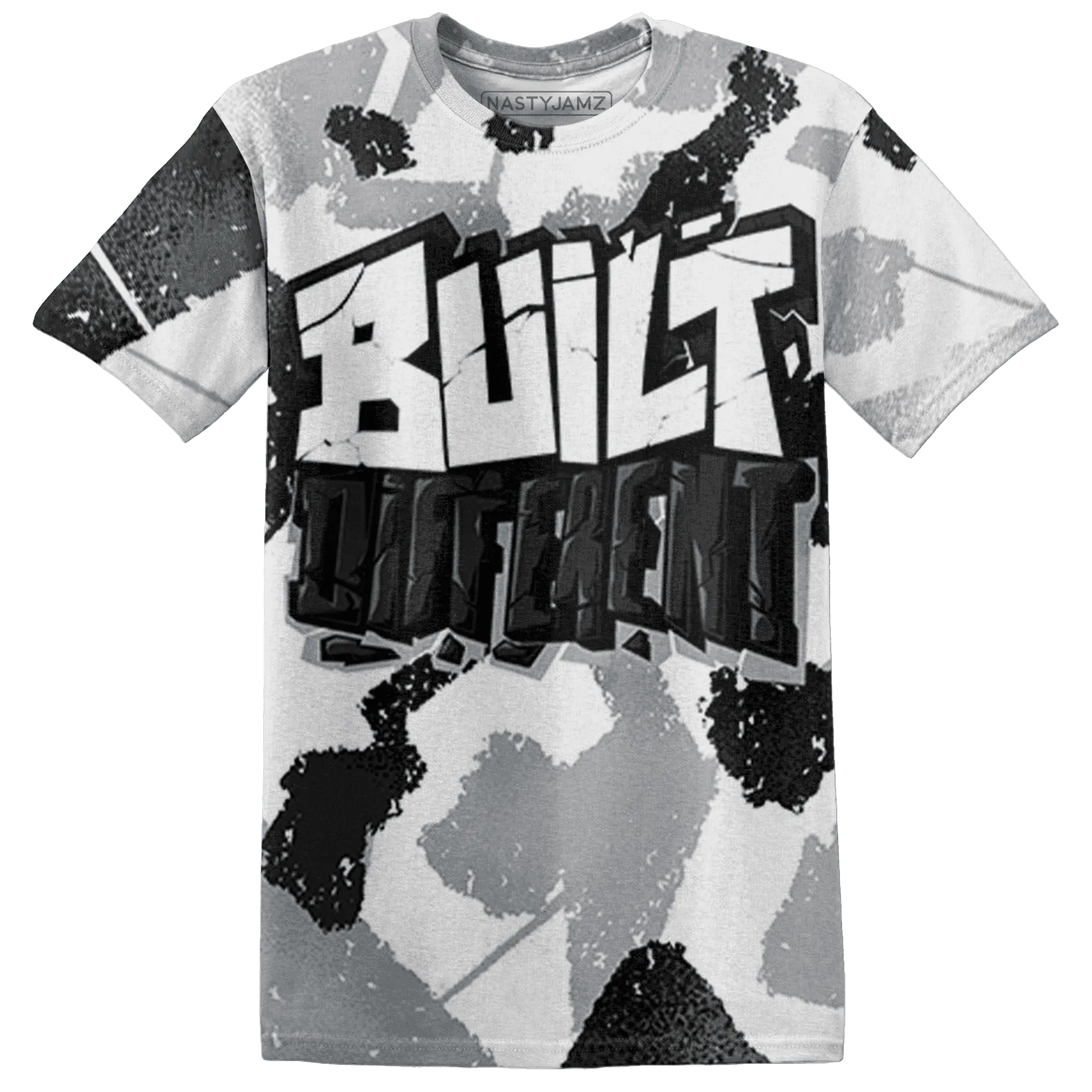 Wolf-Grey-1s-T-Shirt-Match-Built-Different-3D-Broken