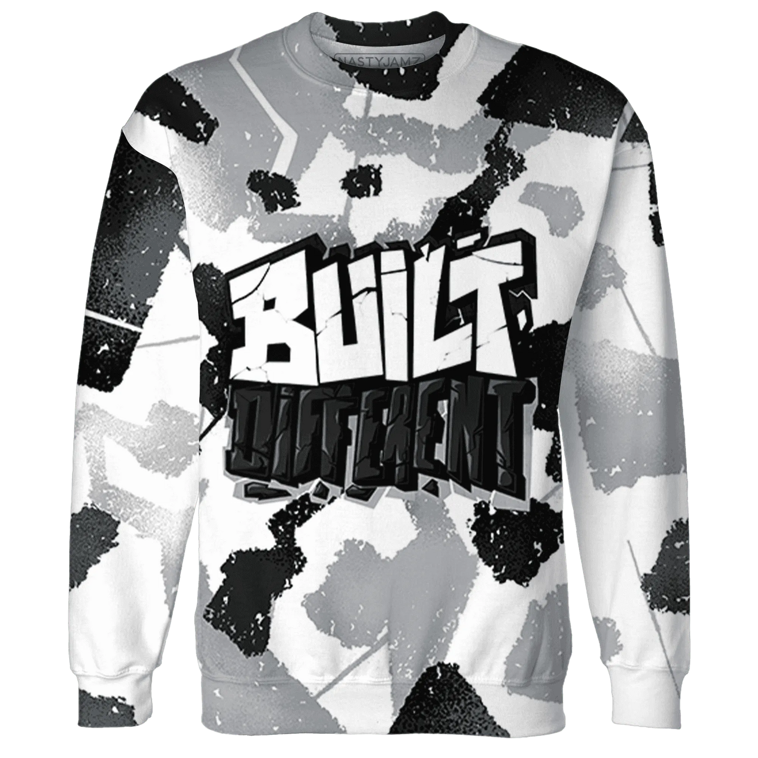Wolf-Grey-1s-Sweatshirt-Match-Built-Different-3D-Broken