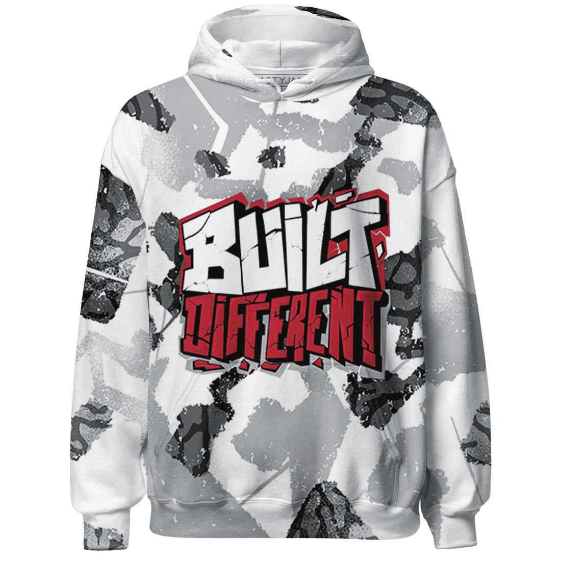 Cement-Grey-3s-Hoodie-Match-Built-Different-3D-Broken