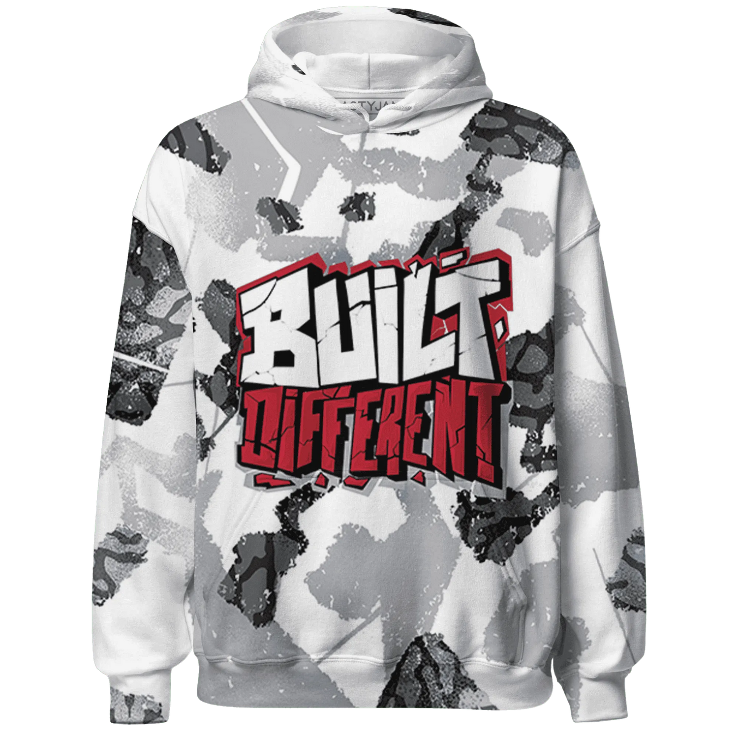 Cement-Grey-3s-Hoodie-Match-Built-Different-3D-Broken