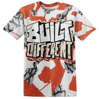 Georgia Peach 3s T Shirt Match Built Different 3D All-Over Print Broken - NastyJamz