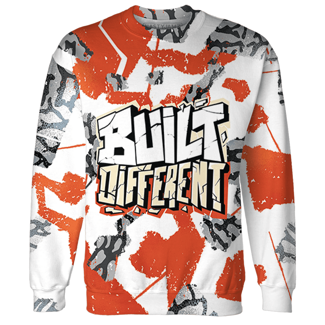 Georgia Peach 3s Hoodie Match Built Different 3D All-Over Print - NastyJamz