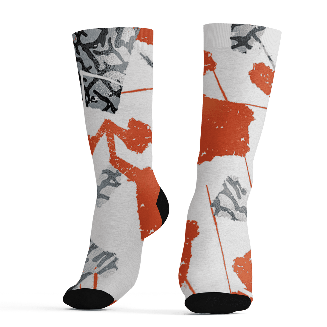 Georgia Peach 3s Socks Match Built Different 3D All-Over Print Broken - NastyJamz
