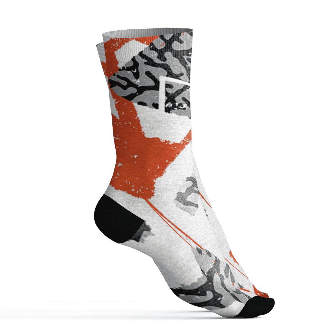 Georgia Peach 3s Socks Match Built Different 3D All-Over Print Broken - NastyJamz