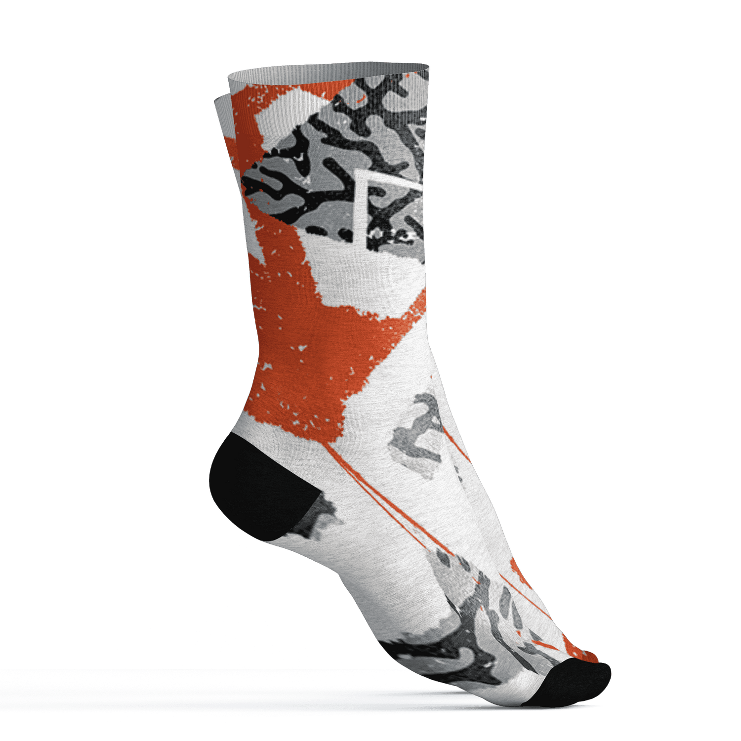 Georgia Peach 3s Socks Match Built Different 3D All-Over Print Broken - NastyJamz