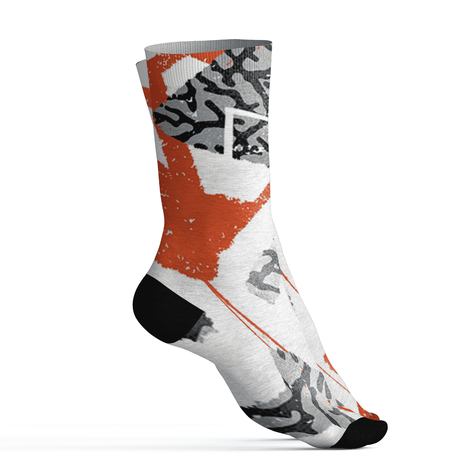 Georgia Peach 3s Socks Match Built Different 3D All-Over Print Broken - NastyJamz