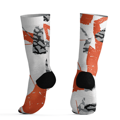 Georgia Peach 3s Socks Match Built Different 3D All-Over Print Broken - NastyJamz