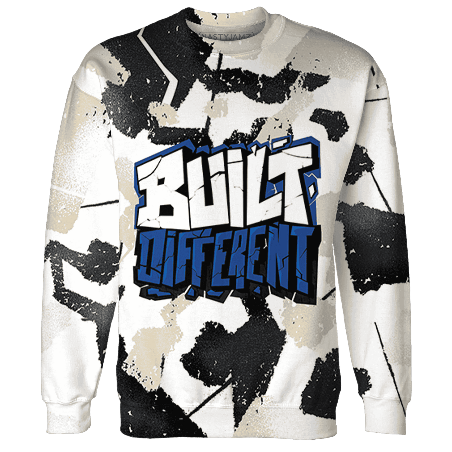 Quaiii 54 3s Sweatshirt Match Built Different 3D All-Over Print Broken - NastyJamz
