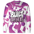 GS Hyper Violet 4s Sweatshirt Match Built Different 3D All-Over Print Broken - NastyJamz