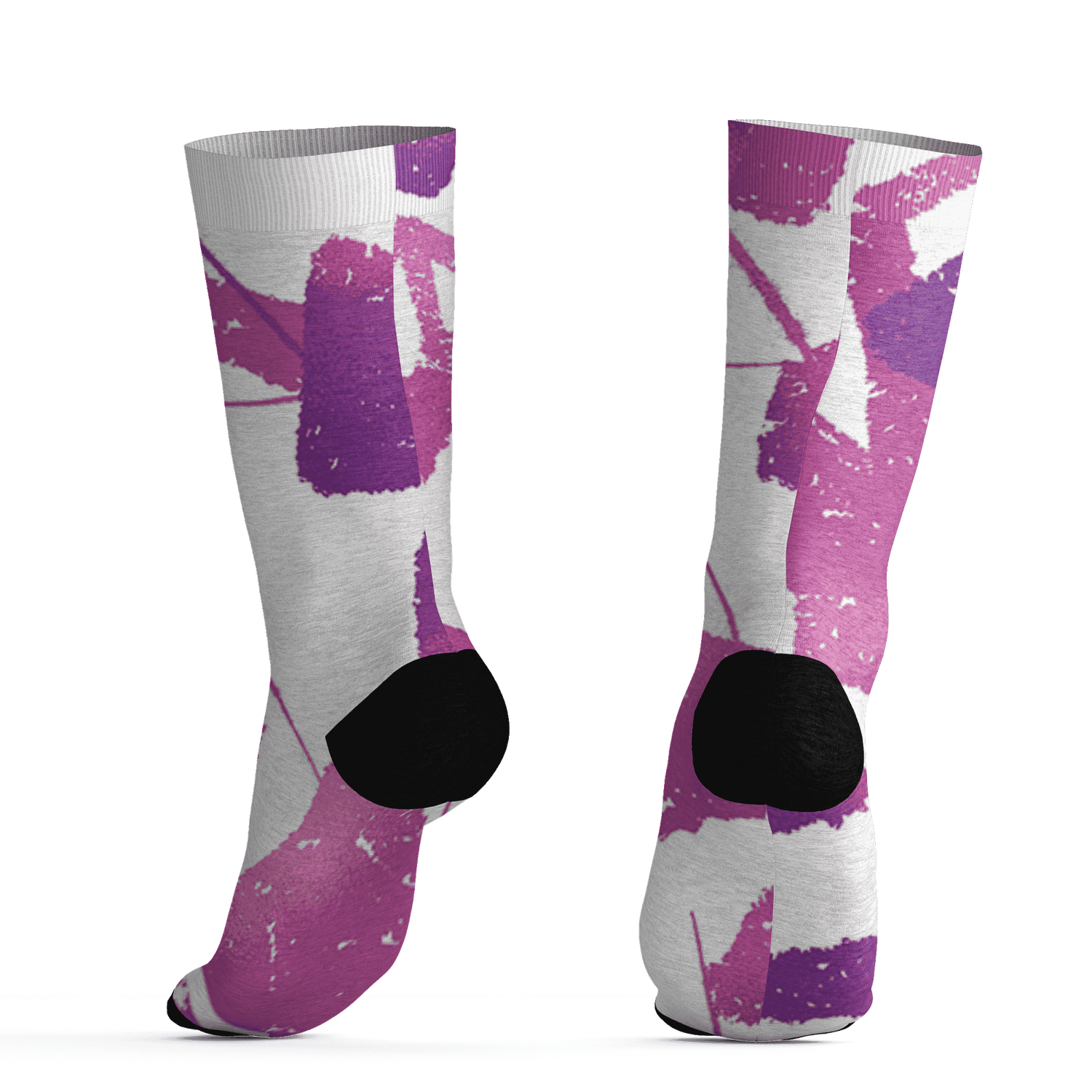 GS Hyper Violet 4s Socks Match Built Different 3D All-Over Print Broken - NastyJamz