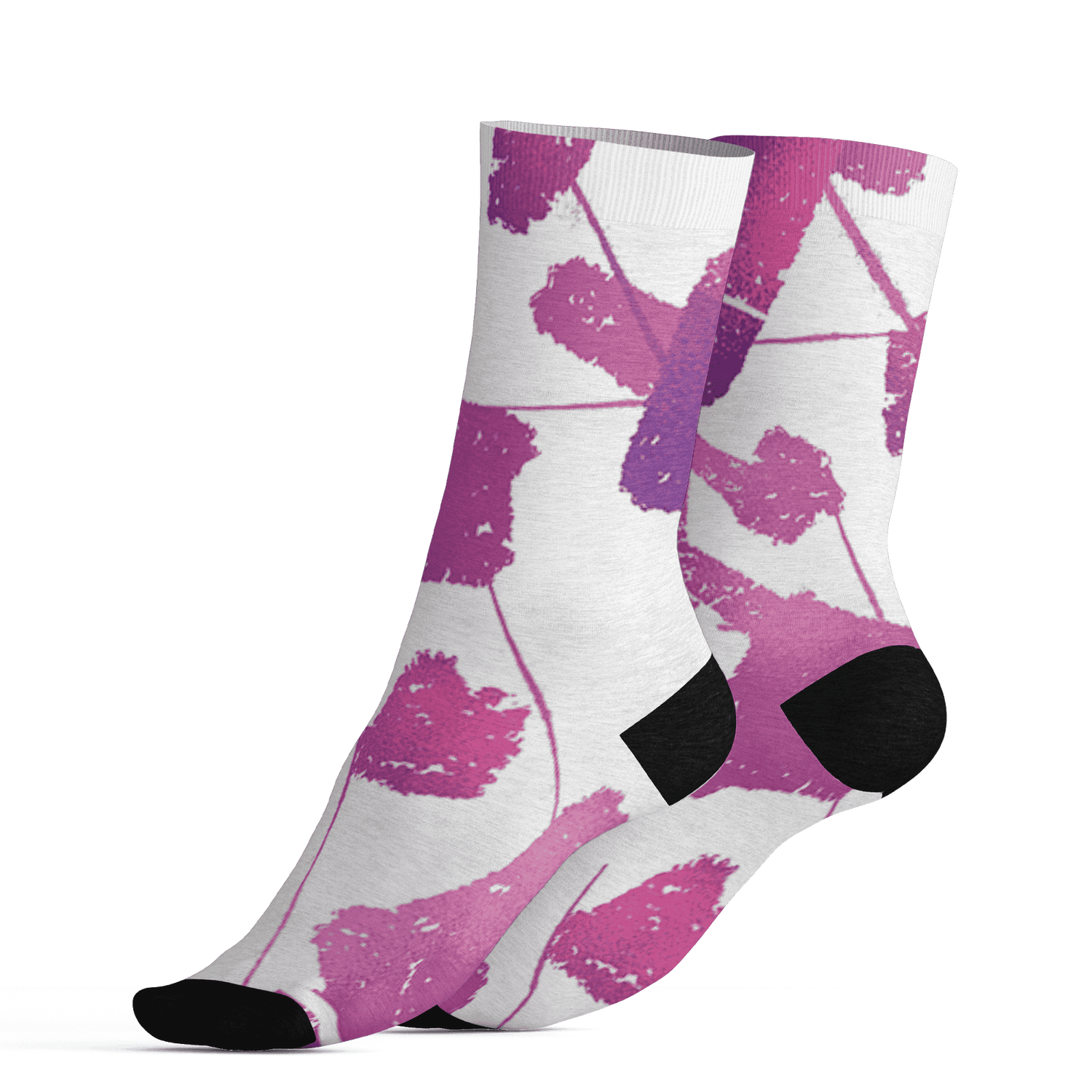 GS Hyper Violet 4s Socks Match Built Different 3D All-Over Print Broken - NastyJamz