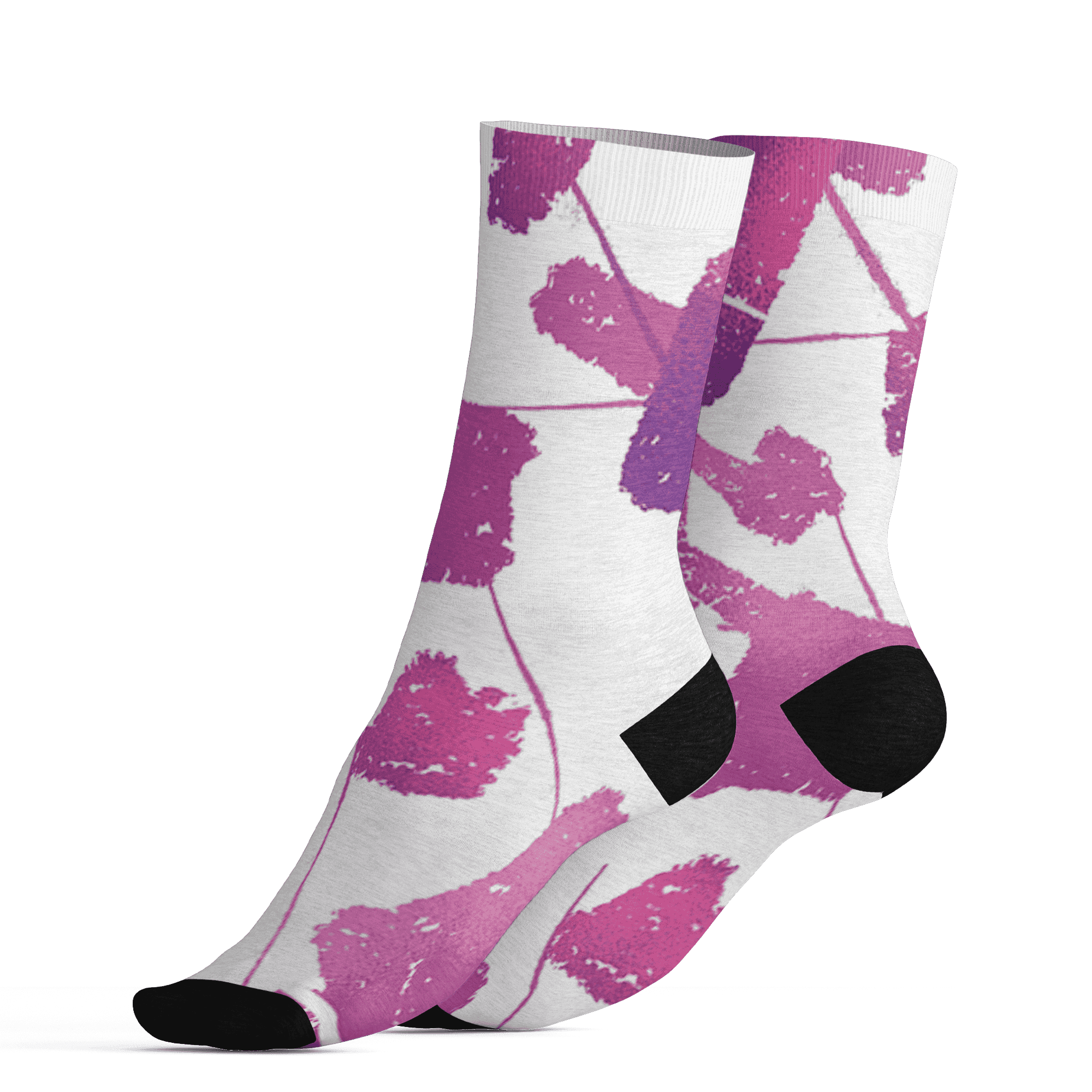 GS Hyper Violet 4s Socks Match Built Different 3D All-Over Print Broken - NastyJamz
