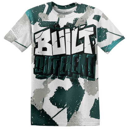 Oxidized Green 4s T Shirt Match Built Different 3D All-Over Print Broken - NastyJamz