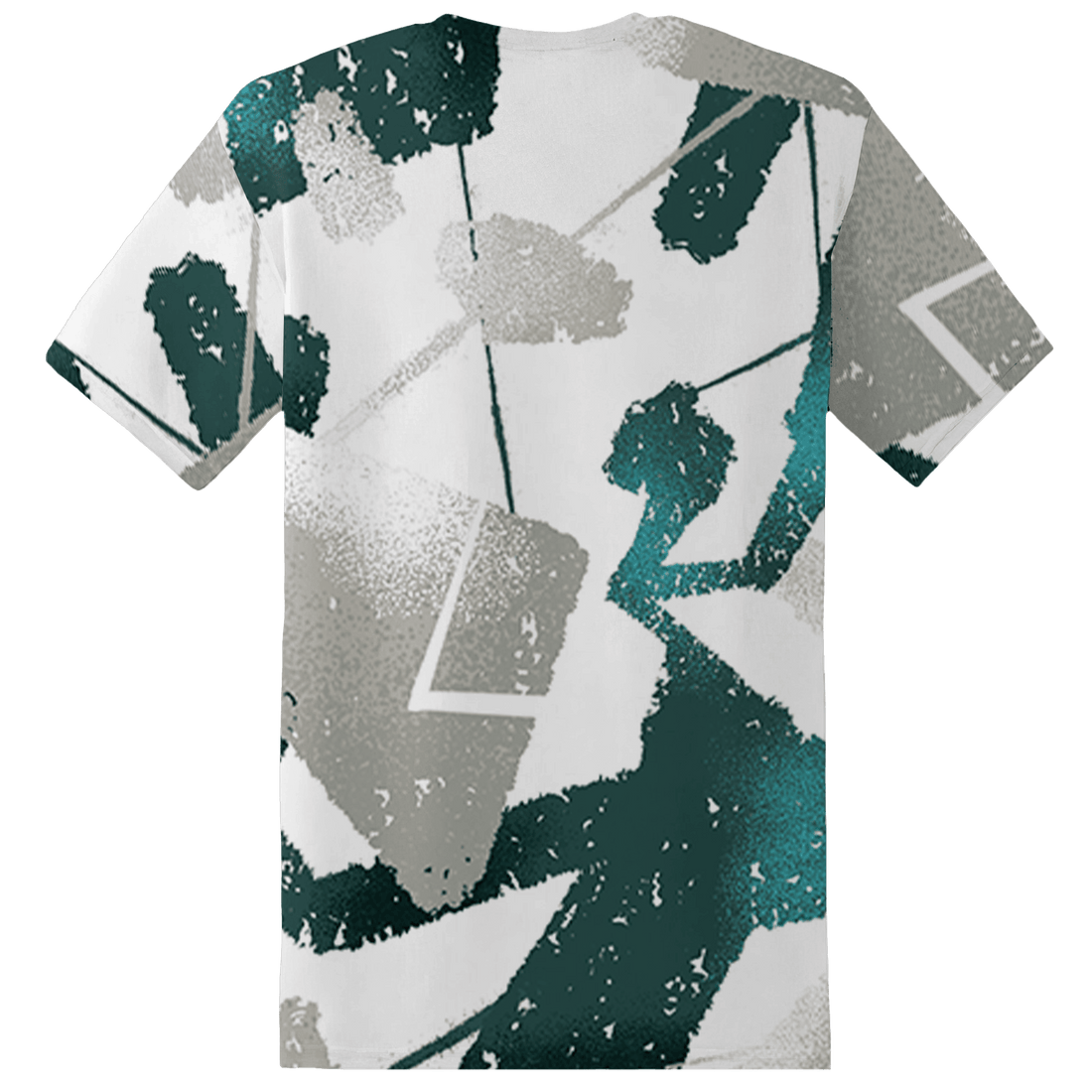 Oxidized Green 4s T Shirt Match Built Different 3D All-Over Print Broken - NastyJamz