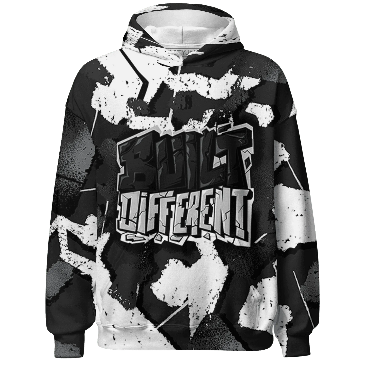 White-Thunder-4s-Hoodie-Match-Built-Different-3D-Broken