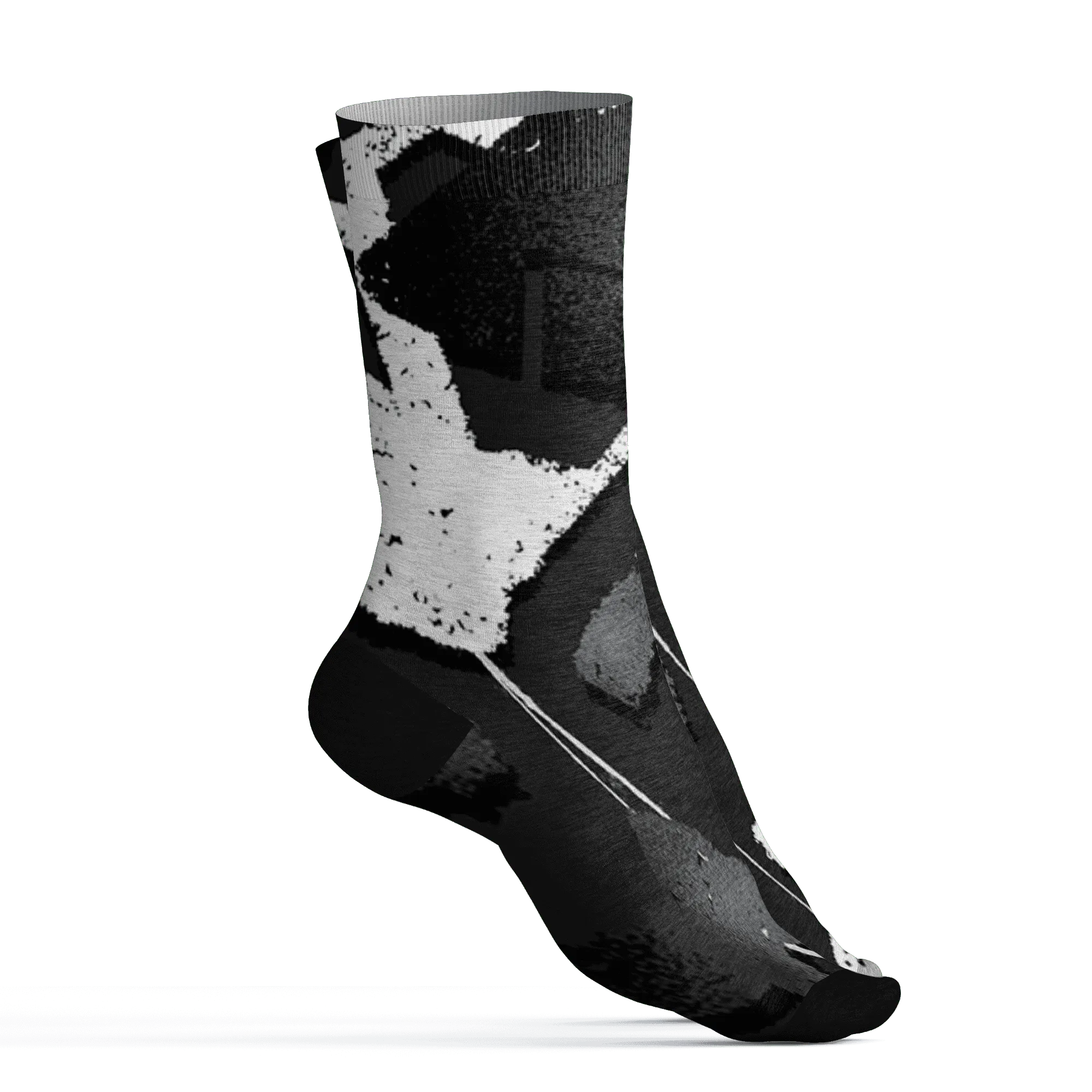 White-Thunder-4s-Socks-Match-Built-Different-3D-Broken