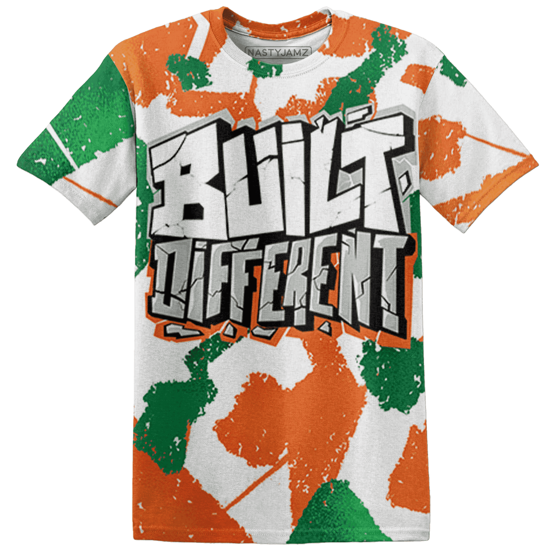 MAM Hurricanes 5s T Shirt Match Built Different 3D All-Over Print Broken - NastyJamz