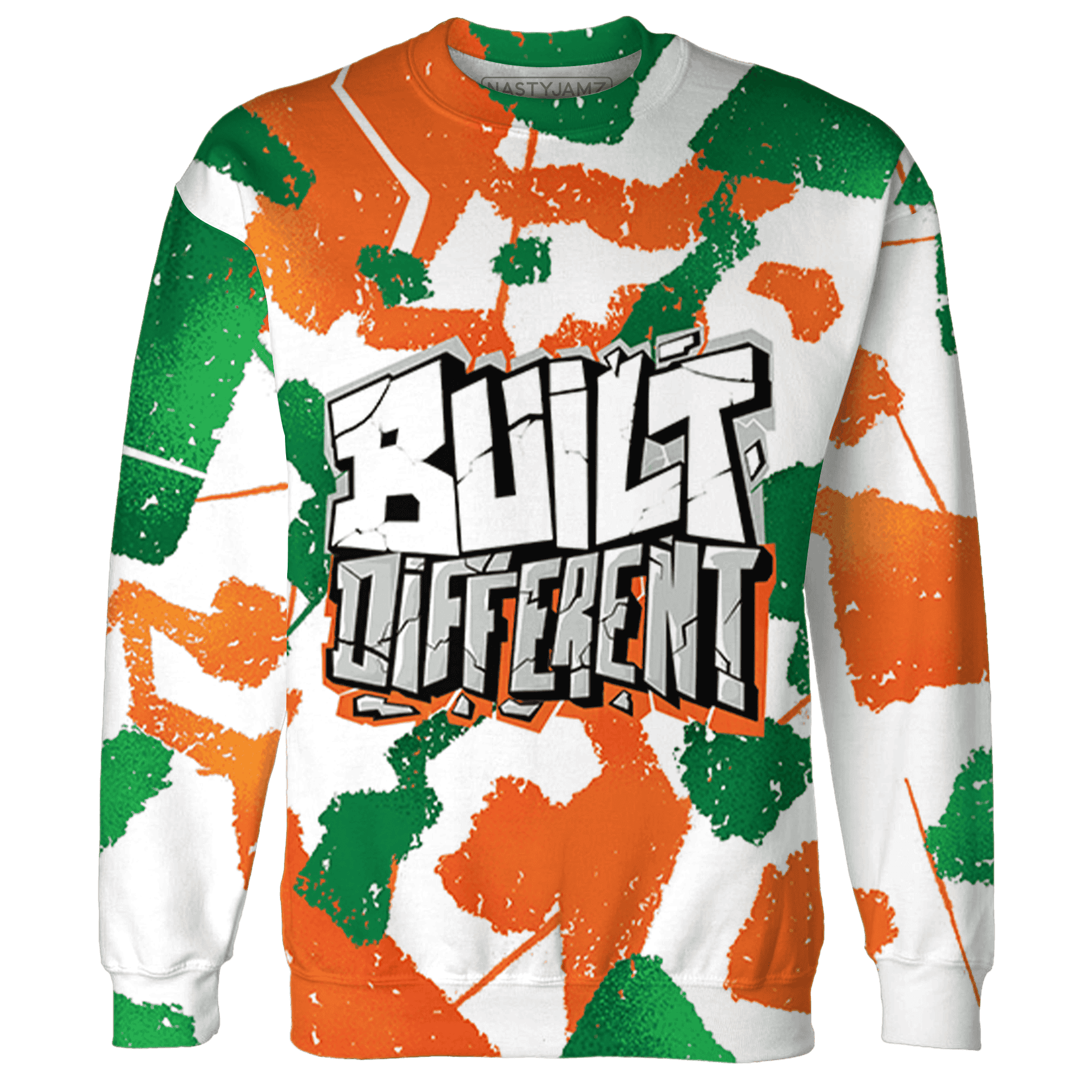 MAM Hurricanes 5s Sweatshirt Match Built Different 3D All-Over Print Broken - NastyJamz
