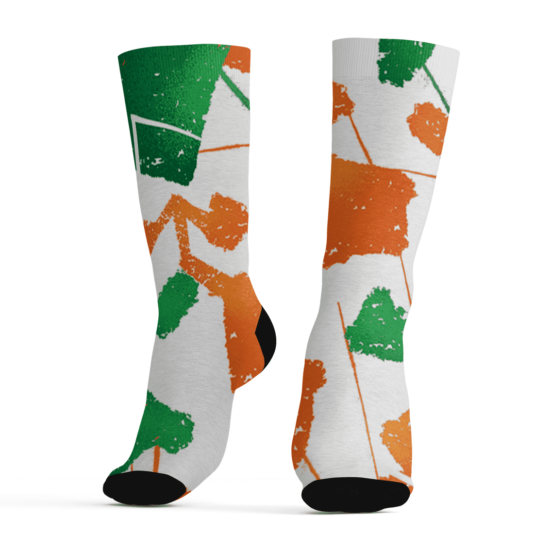 AJ 5 MAM Hurricanes Socks Match Built Different 3D All-Over Print Broken - NastyJamz