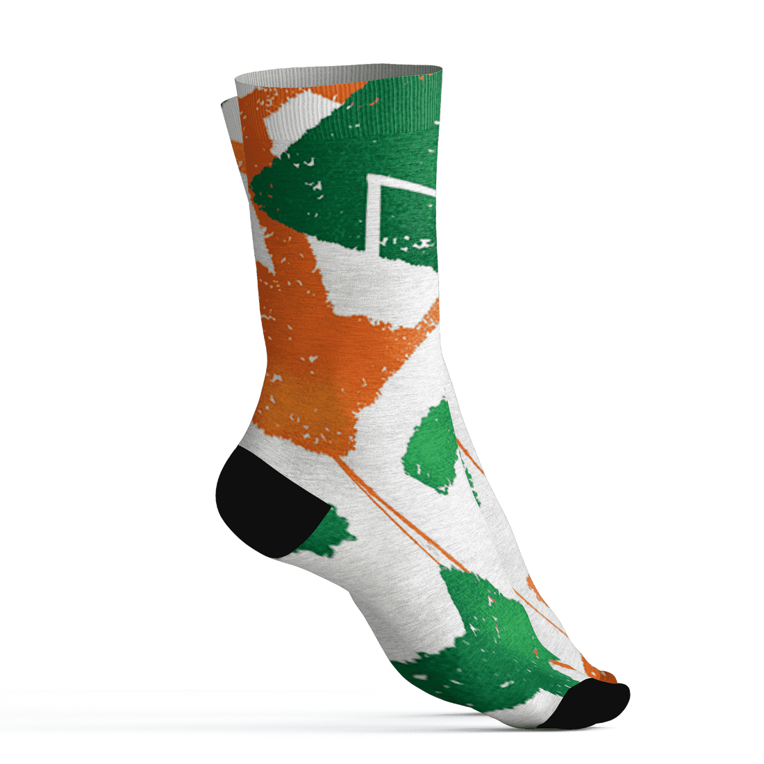 AJ 5 MAM Hurricanes Socks Match Built Different 3D All-Over Print Broken - NastyJamz