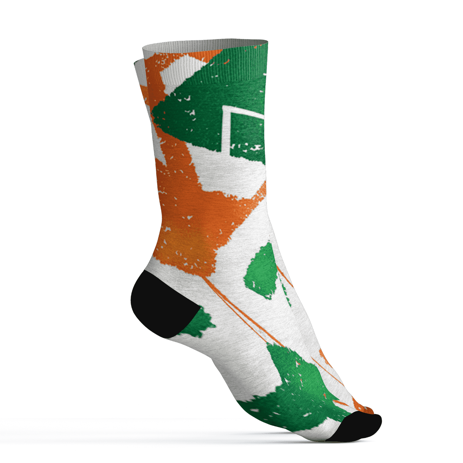 AJ 5 MAM Hurricanes Socks Match Built Different 3D All-Over Print Broken - NastyJamz