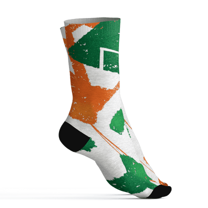 AJ 5 MAM Hurricanes Socks Match Built Different 3D All-Over Print Broken - NastyJamz