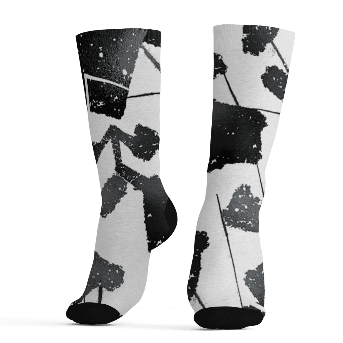 AJ 6 Reverse Oreo Socks Match Built Different 3D All-Over Print Broken - NastyJamz