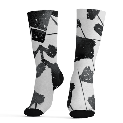 AJ 6 Reverse Oreo Socks Match Built Different 3D All-Over Print Broken - NastyJamz