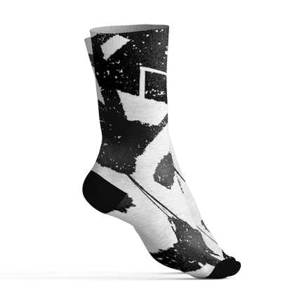 AJ 6 Reverse Oreo Socks Match Built Different 3D All-Over Print Broken - NastyJamz