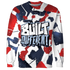 White-Navy-6s-Sweatshirt-Match-Built-Different-3D-Broken