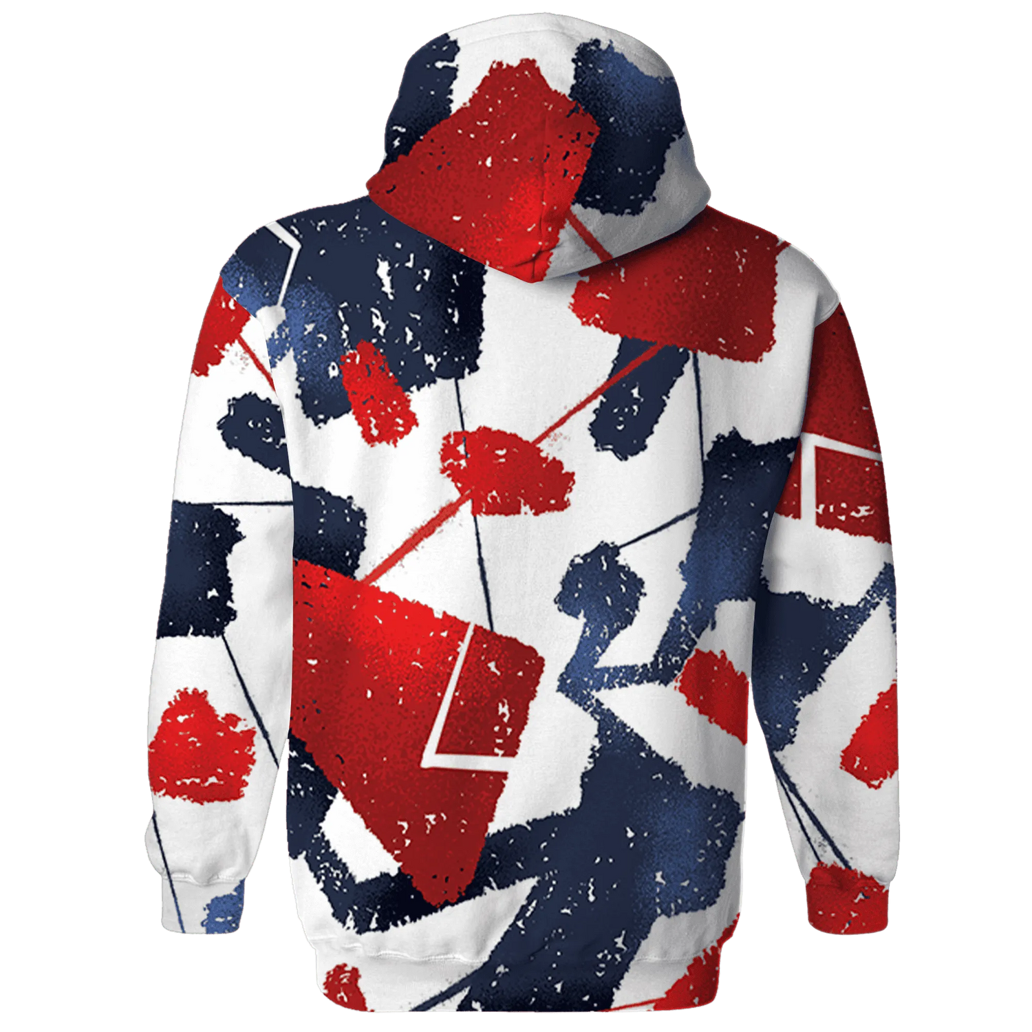 White-Navy-6s-Hoodie-Match-Built-Different-3D-Broken