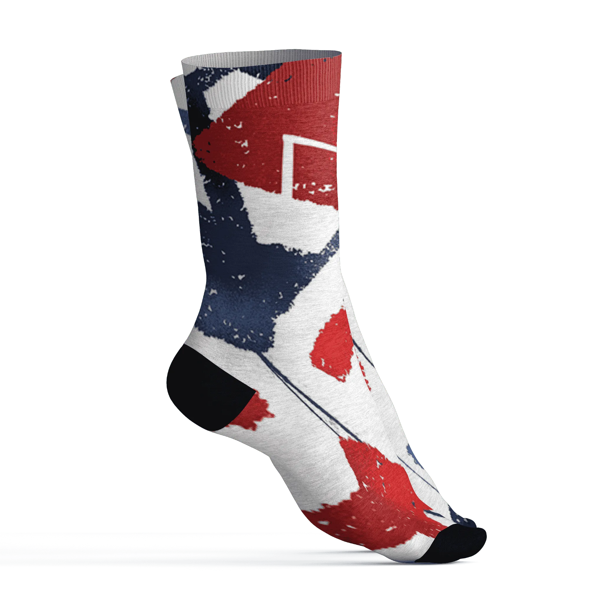 White-Navy-6s-Socks-Match-Built-Different-3D-Broken