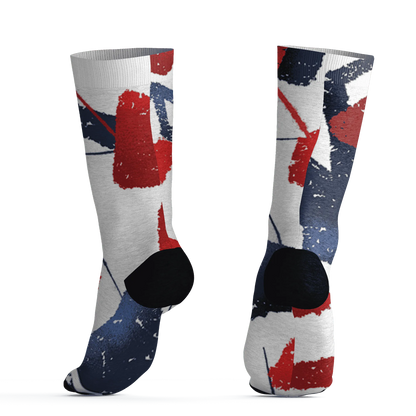 White-Navy-6s-Socks-Match-Built-Different-3D-Broken